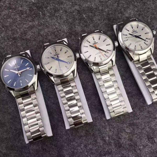 

2020 new men's automatic watches famous men's fashion luxury watch stainless steel brand watches casual men's watches, Slivery;brown