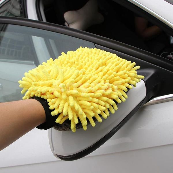 

car wash glove coral misoft anti-scratch for car wash and cleaning multifunction thick cleaning glove wax detailing brush