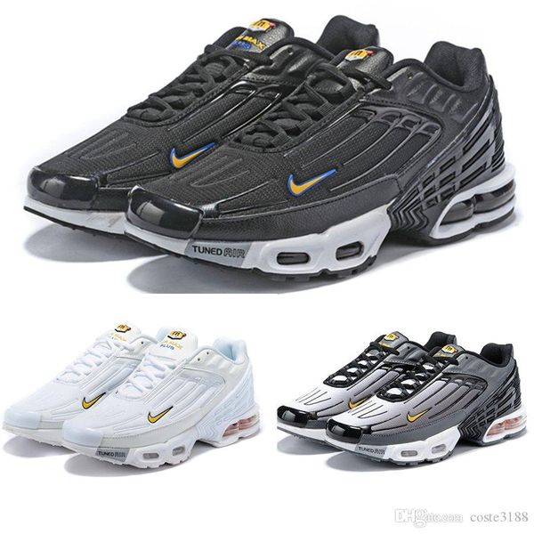 

New arrival chau ure tn plu running hoe 2018 tn men outdoor run hoe black white trainer hiking port athletic neaker eur40 45