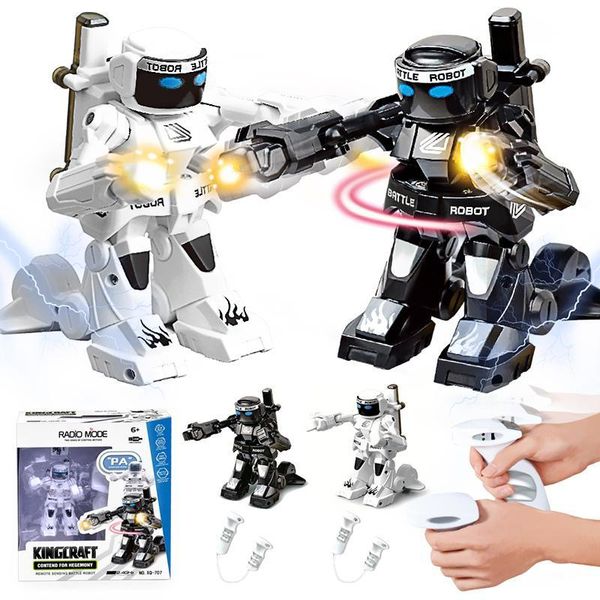 

777-615 battle rc robot 2.4g body sense remote control toys for kids gift toy model battle robot 2.4ghz remote control robot y200317