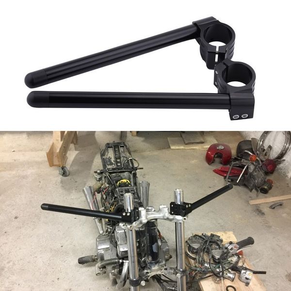 

31/32/33/35/36/37/39/41/45/48mm motorcycle handlebar racing adjustable cnc clip on ons fork handlebars handle bar cafe racer