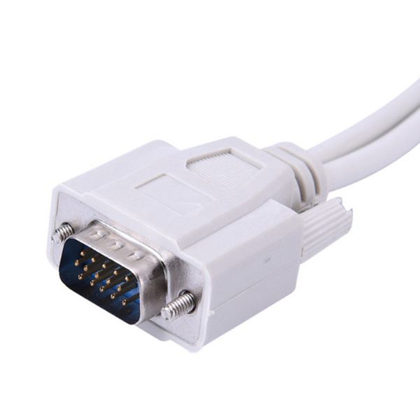 

15 pin vga мужской 2 женский y разветвитель кабель svga монитор удлинительный адаптер конвертер видео кабель lead для пк tv бесплатная доста
