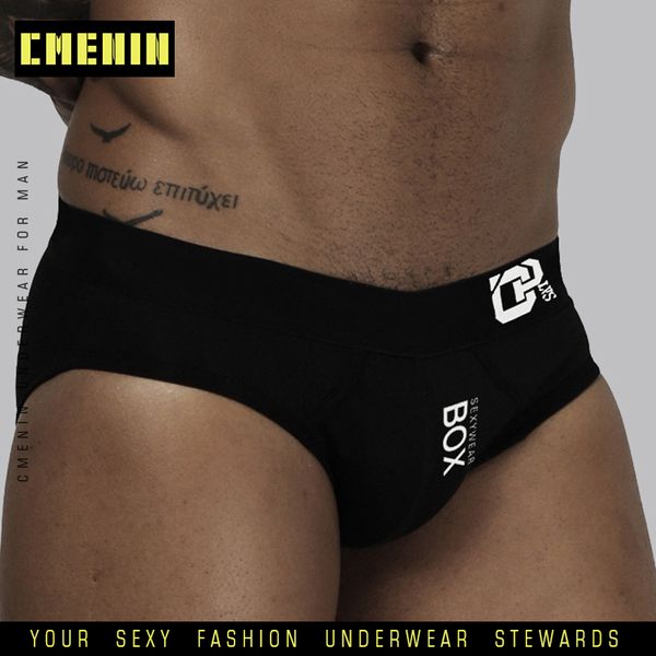 

sissy cotton gay men underwear bikini men briefs solid soft mens briefs underwear shorts innerwear or215, Black;white