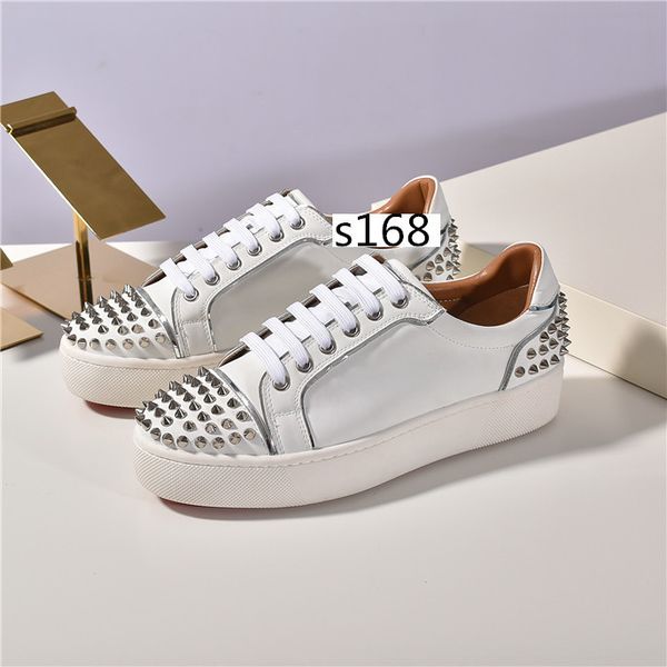 

fashion new men spike sock donna flat casual shoes krystal sock trainers luxury red bottom sneakers neoprene men rivet sneaker5, Black