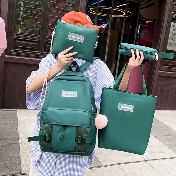 

women backpack for girls college student black preppy style teenage backpacks for girls mochila notebook bookbag