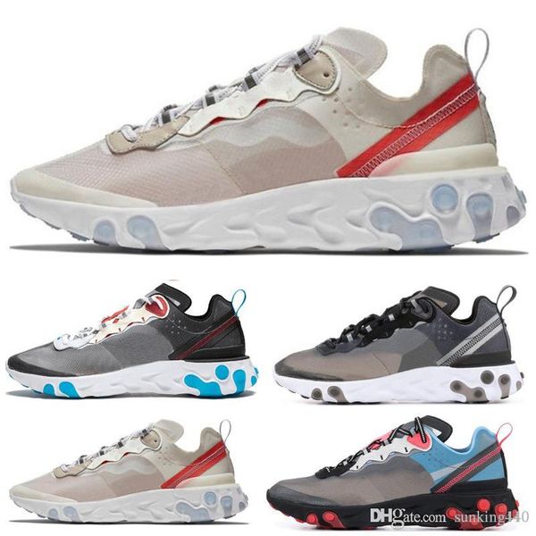 

2019 new undercpver x upcoming epic react element 87 men run shoes blue chill solar bule anthracite black sport designer sneakers 36-45