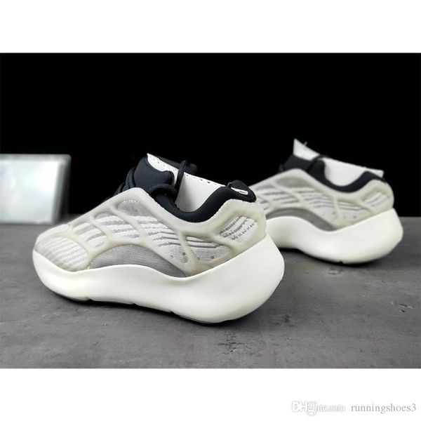 

новый kanye west пены бегун 700 v3 кроссовки для мужчин 2020 популярные kanyewest спортивная обувь для мужчин белый бежевый скелет мужской 3