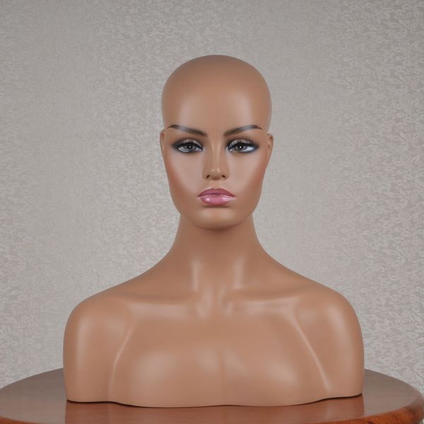 

realistic fiberglass mannequin head bust sale for wig jewelry and hat display 3 models available, White
