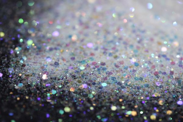 

white clear holographic unicorn glitter mix solvent resistant for nail art rainbow cosmetic craft grade, Silver;gold