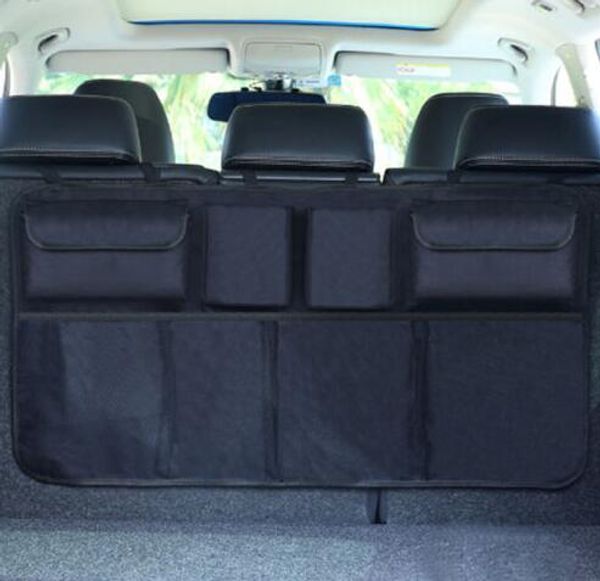 

universal auto car organizer trunk rear back seat storage bag mesh net pocket