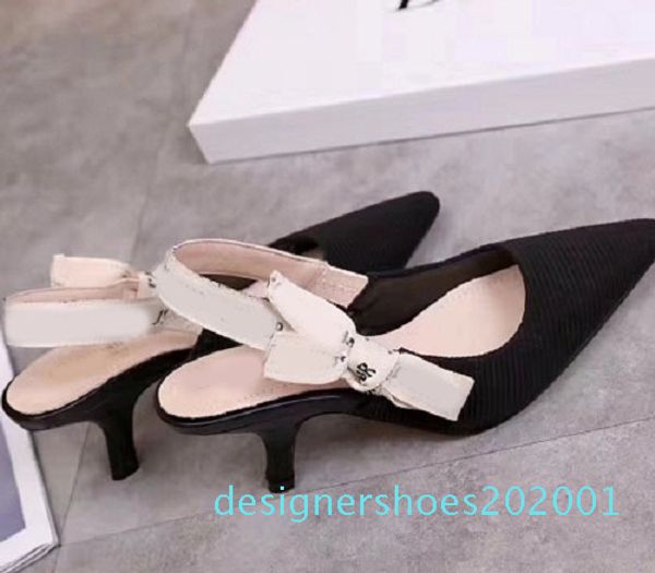 

топ-качество женской обуви на высоких каблуках новых кожаных сандалии роскошной тапочки chaussures платье женских тренеры сандал воздух espa, Black