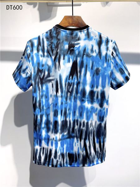 

19ss mens designer t shirts multiple changeable eye printing large size cotton fashion trend breathable style t shirts5, White;black