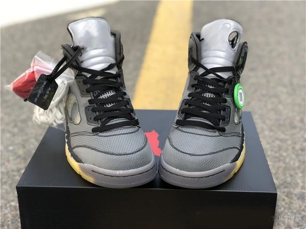 

top высокое качество 2020 обуви new men 5s баскетбол off 5 белых спортивного высокого качества кроссовок дизайнера тренеров с коробкой