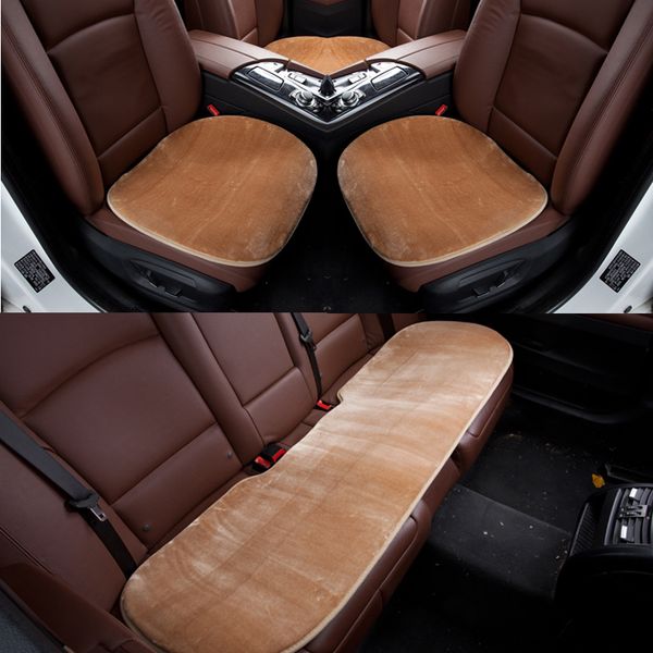 

warm faux car seat cover universal winter chair front seat cushion vehicle auto car protector