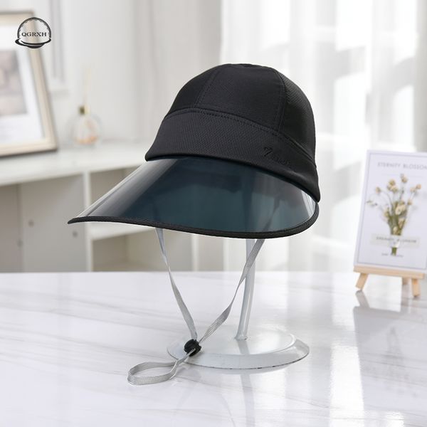 

empty sun hat woman riding big eaves sun hat men's summer outdoor mountaineering sunscreen anti-foam line fishing cap, Blue;gray