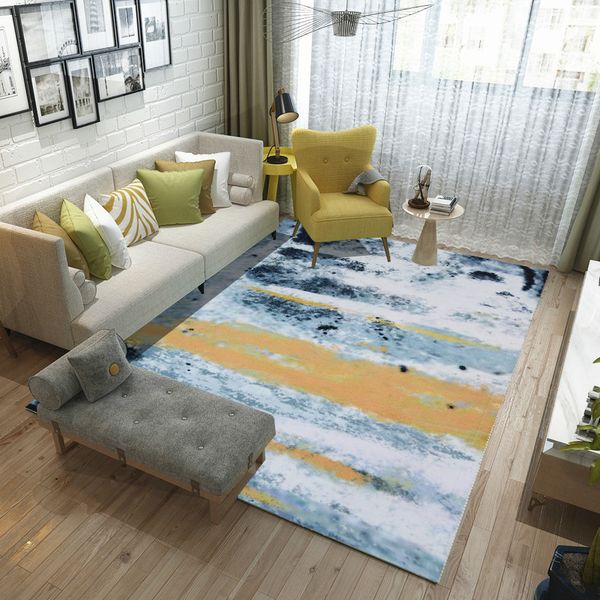 

new design rugs bedroom anti-slip large rug floor mat/kitchen area rugs nordic abstract ink painting carpet high-quality cf