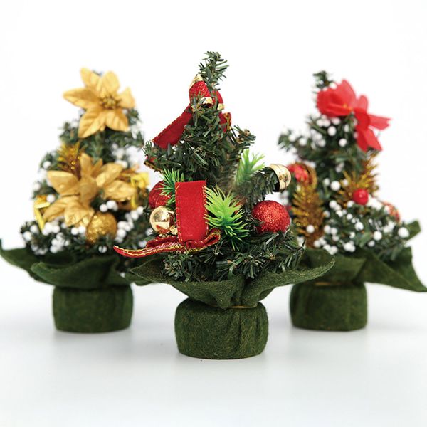 

artificial tableholiday christmas tree flower mini desktable decoration party ornament for indoor home office kids gifts