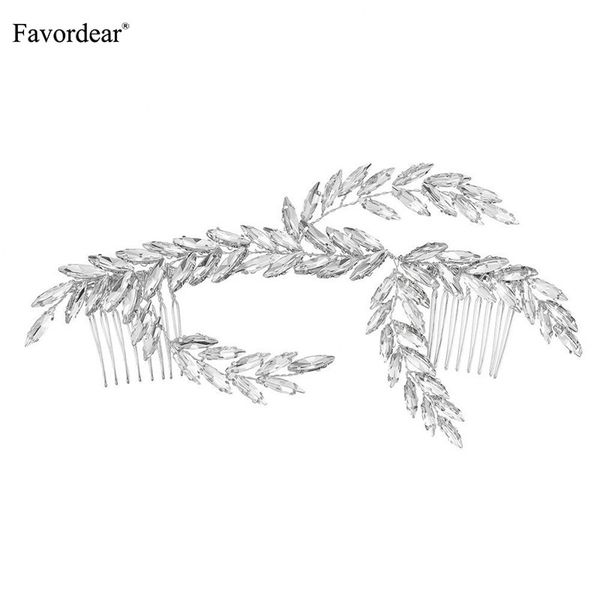 

2019 new hair accessories gorgeous silver/gold wedding comb delicate rhinestone bridal headpiece for party banquet wedding