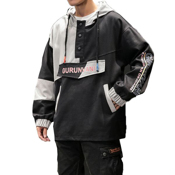 

autumn cotton bomber jacket 2019 men camo pullover men patchwork jackets coats streetwear hoody outerwear male hip hop tracksuit, Black;brown
