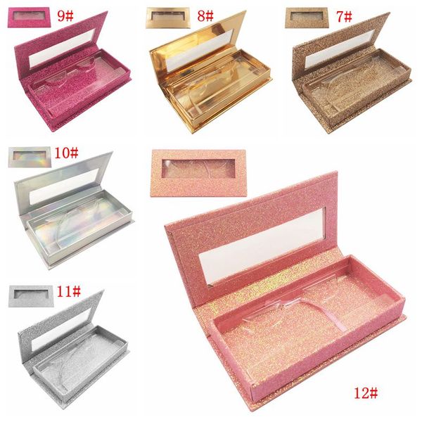 

glitter rhinestone lash case 3d mink eyelashes empty custom packing boxes glitter rhinestone lashes cases without eyelash dbc bh3218