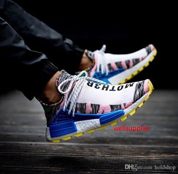 

new 2019 himan race x hu human race spieces men sports shoes pharell williams women trainer footwear sneakers 36-45