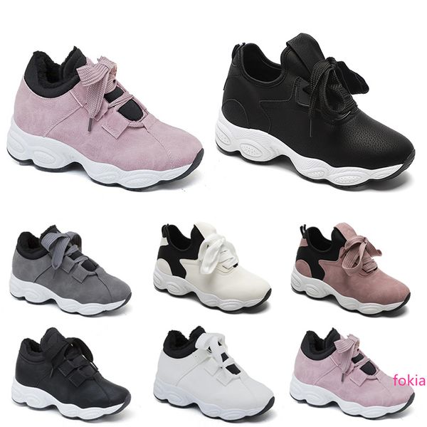

non-brand running shoes for women chaussures white black pink grey suede fashion sports sneakers 36-40 style 211