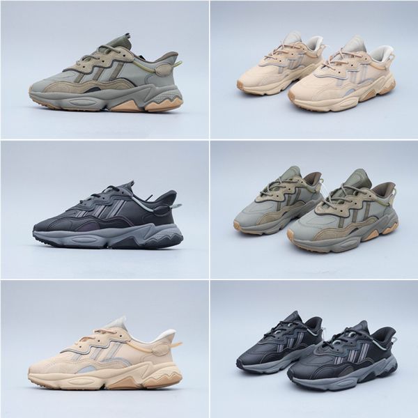 

2020 leather water pipe pride 3m reflective ozweego men women outdoor casual shoes originals trainer sports sneakers clover daddy shoes36-45