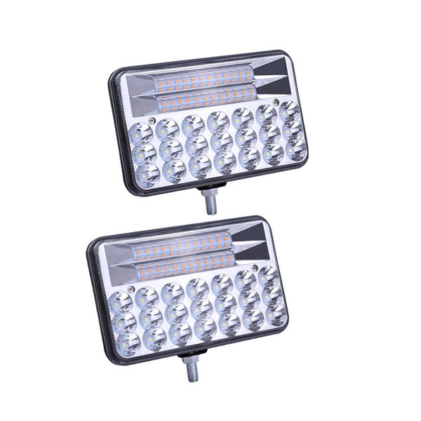 

135w dual color led pods off-road driving fog light, 3000k yellow 5000k white led cubes spotlight, spot flood combo beam work lights