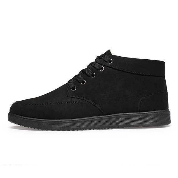 Men Boots Sapatos Moda Botas Casuais Cosual Botas Aquecentes Inverno Inverno Informamento Capinho de Couro