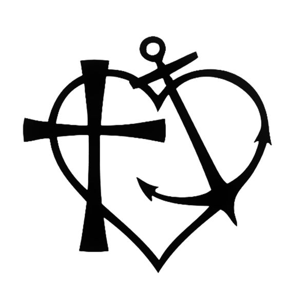 

16*15.2cm faith hope love religious christian bible message car decal sticker vinyl car wrap decor decals