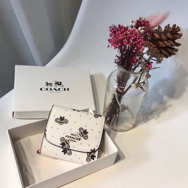 

2020 new fashion bag shopping party charm wild little bee pattern walletvtz9, Black