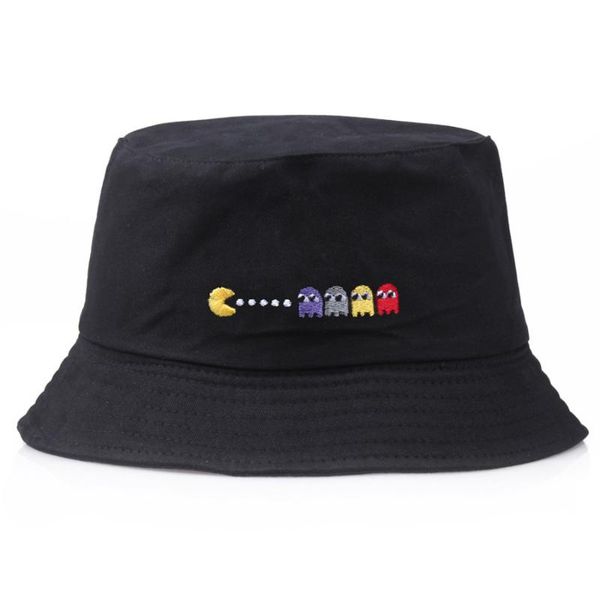 

brand new summer spring hat women mens panama bucket hat eat peas design flat sun visor fishing fisherman bob
