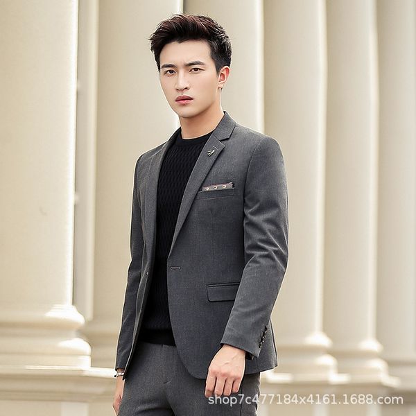 

casual suit men's coat korean slim youth blazer handsome trend men's new autumn 2019 bb50xz, White;black