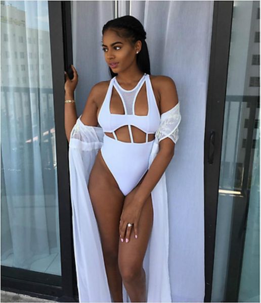 

women one piece high waist bandage push up bikini set monokini swimsuit swimwear beachwear bathing suit summer biquini