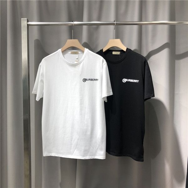 

20ss luxurious brands design bbr tshirt short sleeve crewneck tee breathable men women lovers fashion letter outdoor streetwear t-shirts, Gray;blue