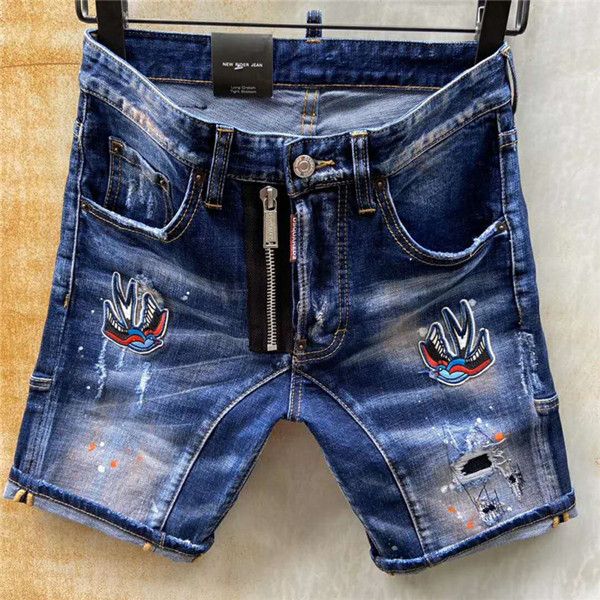 

new jeans men hip hop joggers pants knee holes washed destroyed ripped skinny slim mens designer jeans, Blue