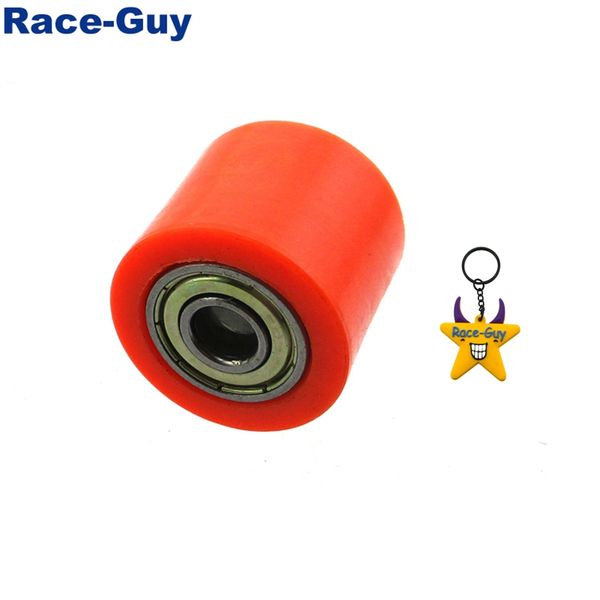 

orange 8mm chain roller pulley tensioner for yamaha pit dirt bike atv quad motorcycle