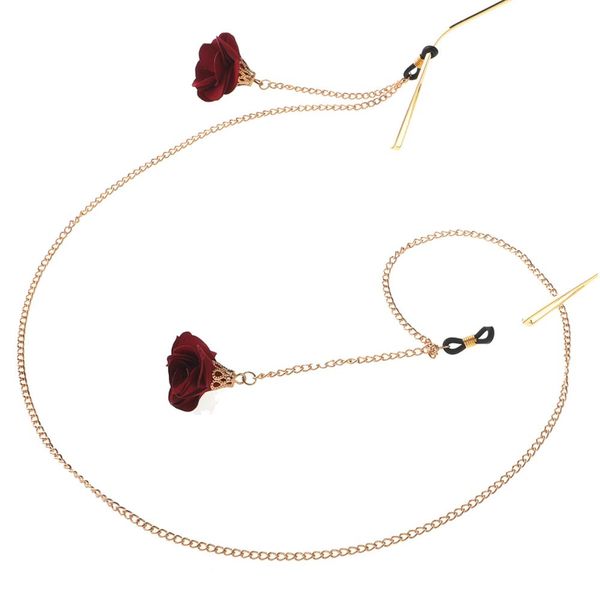 

jgl0050 2020 latest design metal flower drop glasses chain glasses lanyards scarlet europe charm women fashion jewelry, Silver
