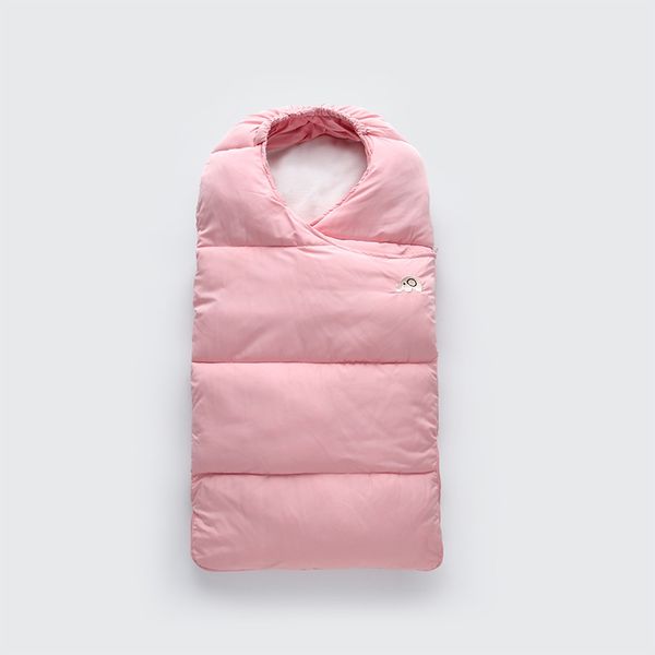 

winter infant sleeping bag newborn infants baby's blanket plus velvet 0-1 years old baby thick warm prevention of kicking off th