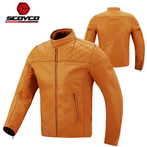 

1pcs autumn winter men's racing pu jacket motorcycle riding coat textile mesh with 5pcs pads