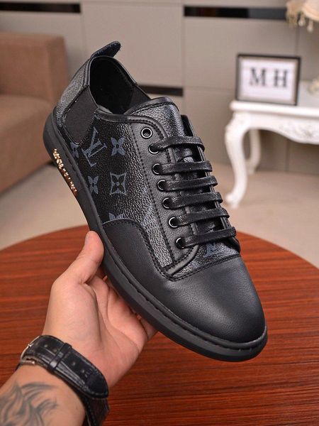 

wae18new limited edition french series high-end men s casual shoes, men s boots fashion sports shoes, original shoebox delivery 38-44, Black