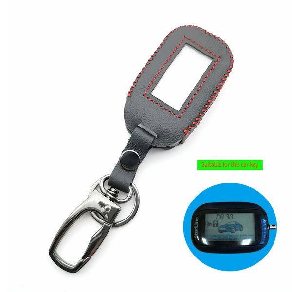 

layer leather genuine leather key case for b92 key cases for starline b92 b62 b64 b95 lcd alarm remote control shell
