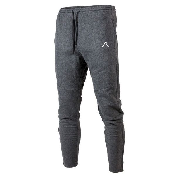 

cotton casual pants men joggers sweatpants gym fitness bodybuilding trousers male running sport workout spring track pants, Black