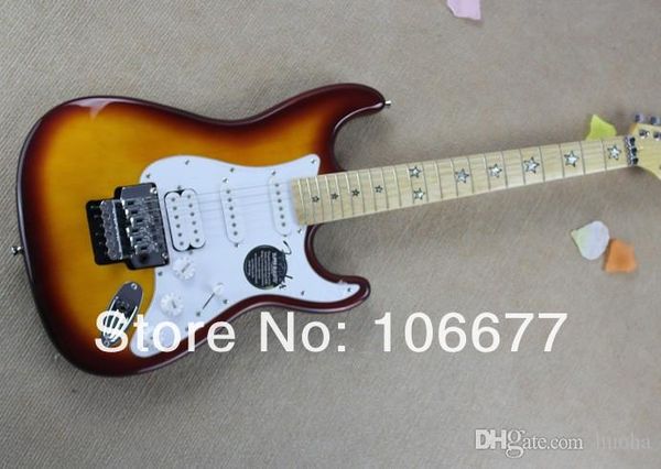 

guitar 5 star fingerboard singnaturesunset burst electric guitar in stock