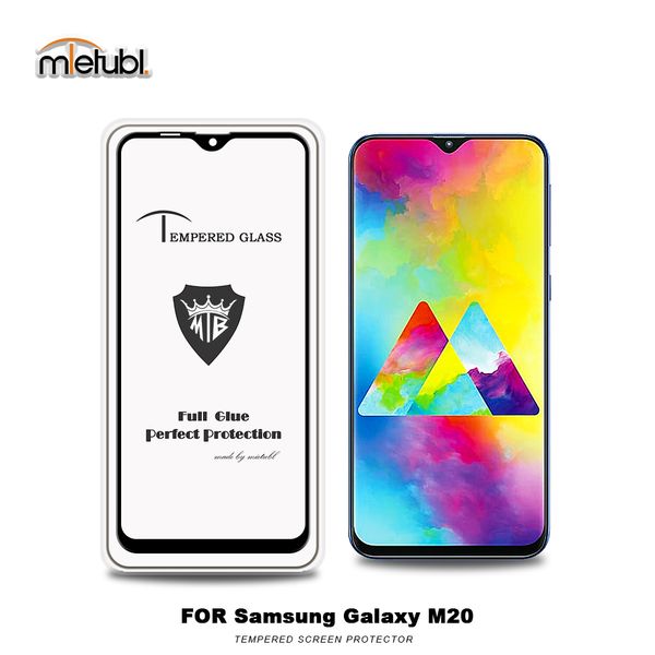 

samsung galaxy m20 anti fingerprint screen protector,9h full glue tempered glass screen protector paper packing