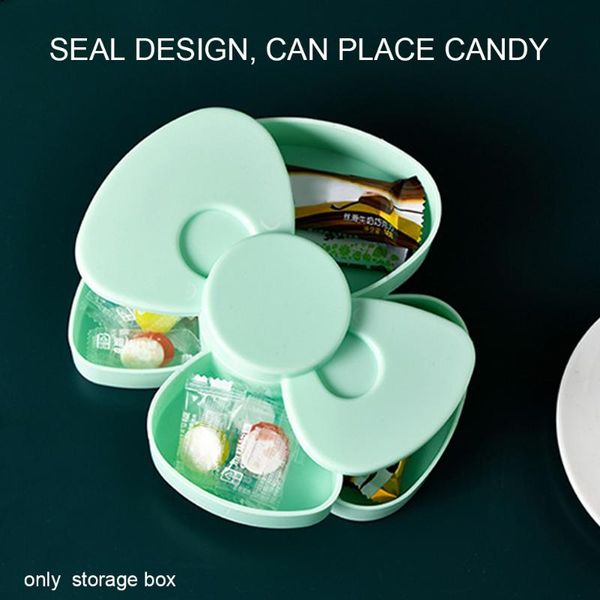 

2 layers headwear gift holder hairpin organizer earrings abs jewelry storage box with lid bowknot shape 360 degree rotatable, Pink;blue