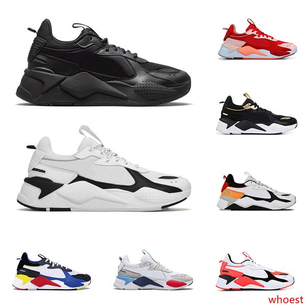 

2020 rs-x reinvention toys men women casual shoes triple black bright peach tracks mens breathable trainers platform sneakers size 36-45