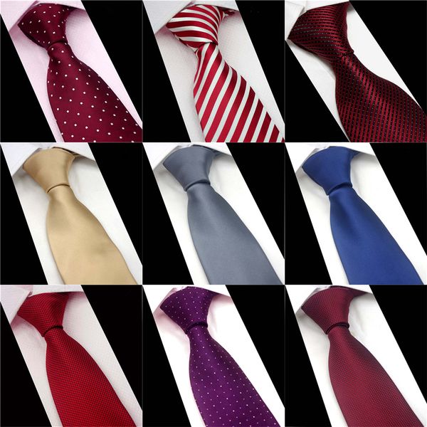 

cityraider марка solid полосатого пледы горошек зеленый красного золото синие шелковые галстуки для мужчин тонкого галстука 3.15" для свадьб, Blue;purple