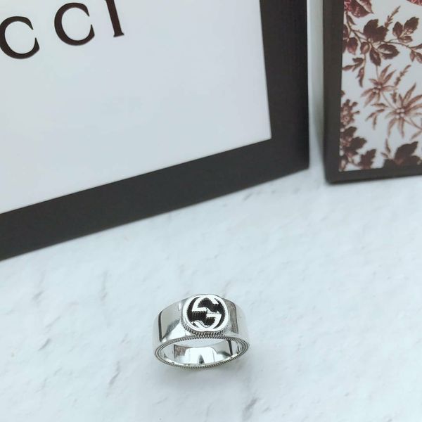 

luxury design trend new ring sterling silver ring 925 material wild couple ring fashion product supply