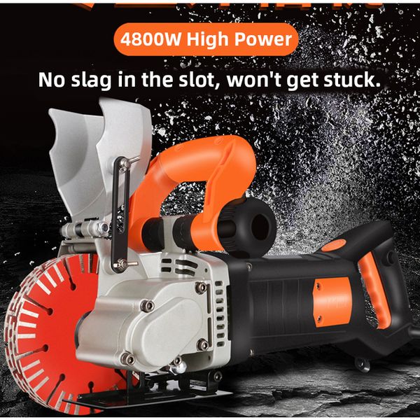 

electric wall chaser groove cutting machine wall slotting machine steel concrete cutting 4.8kw 220v